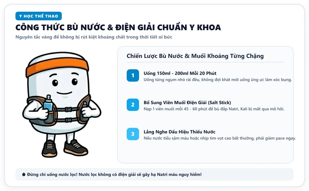Kỹ thuật bỏ đá lạnh vào mũ và dội nước gáy