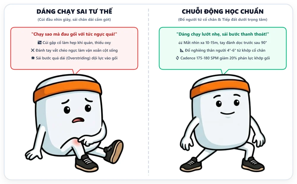 Hướng dẫn tư thế chạy bộ đúng cách và nhịp thở khoa học cho người mới