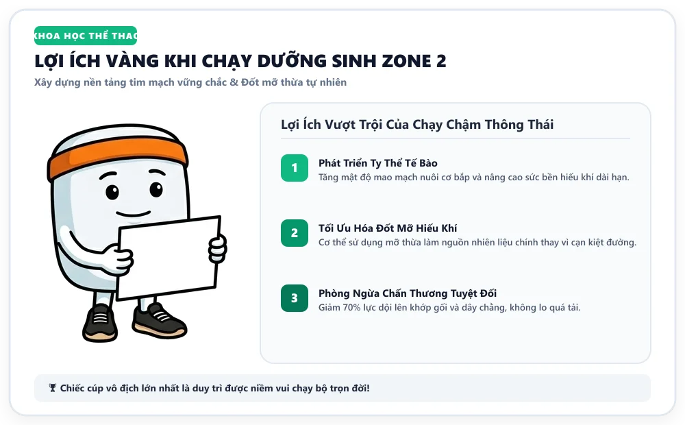 Phần thưởng cúp Zone 2 cho người chạy chậm thông thái